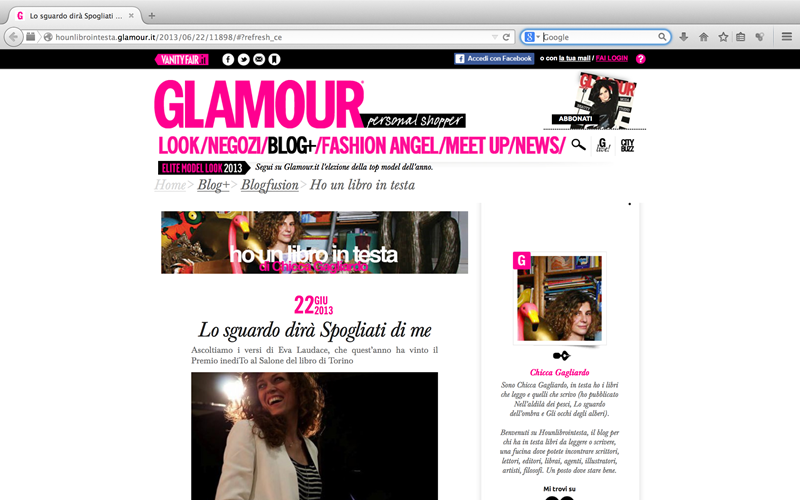 per glamour (questo ed altro)